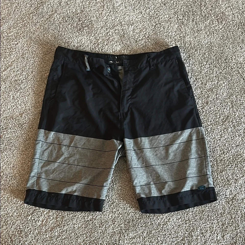 Billabong Black and Gray Hybrid Shorts